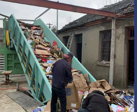 dechè papye baling machin pou laprès (2)